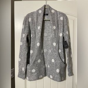 Verve Ami Gray and White Sweater